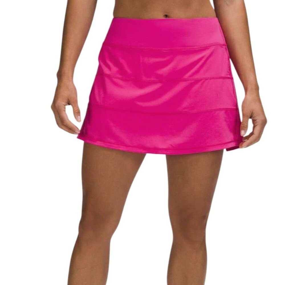 Lululemon Pace Rival Mid Rise Skirt Tall Sonic Pink